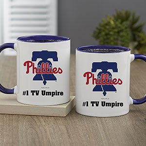 MLB Philadelphia Phillies Personalized Coffee Mug 11oz. - Blue - 32994-BL