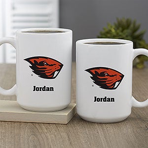 NCAA Oregon State Beavers Personalized Coffee Mug 15 oz. - White - 33017-L