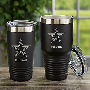 Dallas Cowboys YETI Laser Engraved Tumblers, Can Colsters and