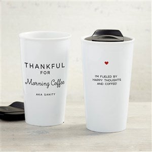 Thankful For Personalized 14 oz. Commuter Travel Mug