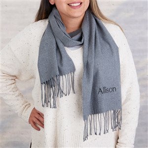 Monogrammed Cashmere-Feel Scarf – LL Monograms