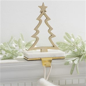 Metal  Marble Christmas Tree Stocking Holder - 33322-T