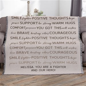 Words of Encouragement Personalized 56x60 Woven Throw - 33353-A