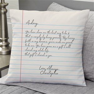 Personalized Family Pillow with Love Script | Create Now