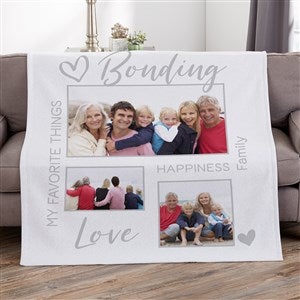 Photo Gallery For Grandparents Personalized 50x60 Sweatshirt Blanket - 33386-SW