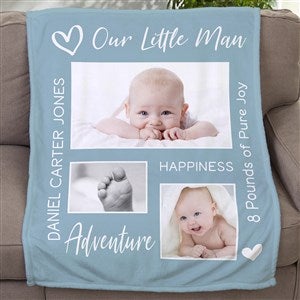 Baby Photo Collage Personalized Photo 30x40 Fleece Blanket - 33391-SF