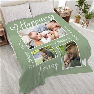 Baby Photo Collage Personalized Photo 90x108 Plush Fleece Blanket - 33391-King