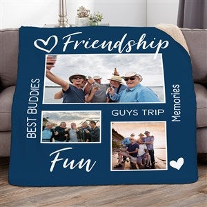 Photo Gallery For Him Personalized 60x80 Sherpa Blanket - 33392-SL