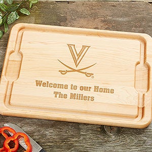 NCAA Virginia Cavaliers Personalized Maple Cutting Board 12x17 - 33434