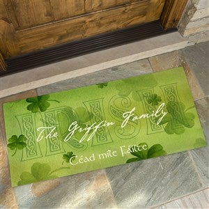 An Irish Welcome Oversized Personalized Doormat- 24x48 - 3346-O