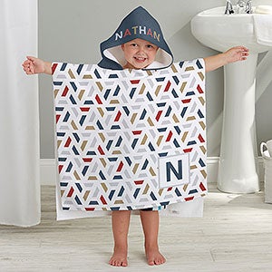 Mix  Match Personalized Kids Poncho Bath Towel - 33460