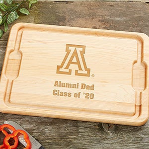 NCAA Arizona Wildcats Personalized Hardwood Cutting Board- 12x17 - 33509