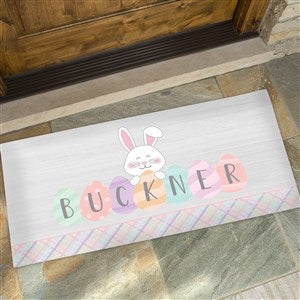 Happy Easter Eggs Personalized Easter Doormat- 24x48 - 33531-O