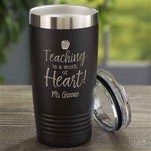 Inspiring Teacher Personalized 20 oz. Vacuum Insulated Stainless Tumbler- Black - 33537-B