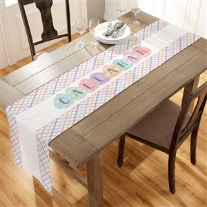 Easter Eggs Personalized Table Runner- 16 x 96 - 33550