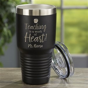 Inspiring Teacher Personalized 30 oz. Vacuum Insulated Stainless Tumbler- Black - 33562-B