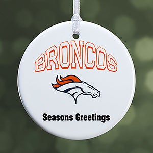 NFL Denver Broncos Personalized Ornament - 1 Sided Glossy - 33586-1S