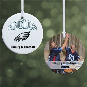 NFL Philadelphia Eagles Personalized Photo Ornament - 2 Sided Glossy - 33602-2S