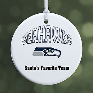 NFL Seattle Seahawks Personalized Ornament - 1 Sided Glossy - 33605-1S