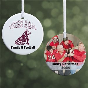 NCAA Texas AM Aggies Personalized Photo Ornament - 2 Sided Glossy - 33618-2S