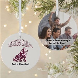 NCAA Texas AM Aggies Personalized Photo Ornament  - 2 Sided Matte - 33618-2L