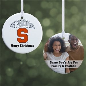 NCAA Syracuse Orange Personalized Photo Ornament - 2 Sided Glossy - 33620-2S