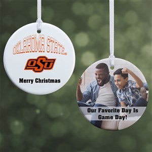 NCAA Oklahoma State Cowboys Personalized Photo Ornament-2.85 Glossy - 2 Sided - 33624-2S