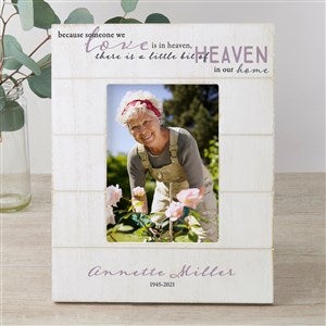 Heaven In Our Home Personalized Memorial Shiplap Frame 5x7 Vertical - 33626-5x7V