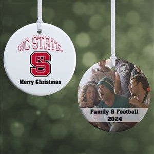 NCAA NC State Wolfpack Personalized Photo Ornament-2.85 Glossy - 2 Sided - 33636-2S