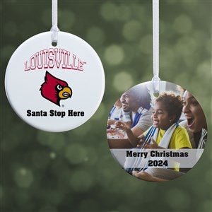 NCAA Louisville Cardinals Personalized Photo Ornament-2.85 Glossy - 2 Sided - 33648-2S