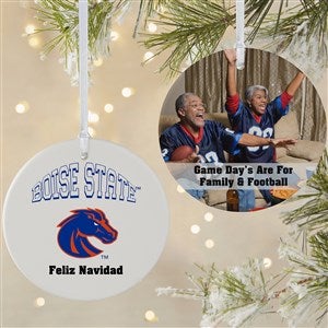 NCAA Boise State Broncos Personalized Photo Ornament-3.75quot; Matte - 2 Sided - 33658-2L