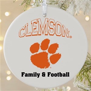 NCAA Clemson Tigers Personalized Ornament - 1 Sided Matte - 33659-1L