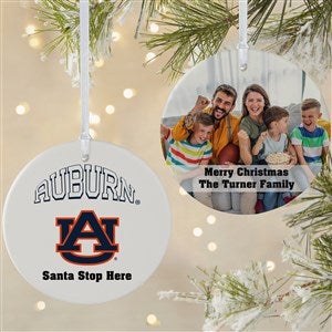 NCAA Auburn Tigers Personalized Photo Ornament - 2 Sided Matte - 33665-2L