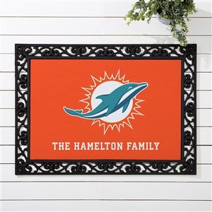 NFL Miami Dolphins Personalized Doormat- 18x27 - 33684