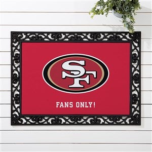 NFL San Francisco 49ers Personalized Doormat- 18x27 - 33701
