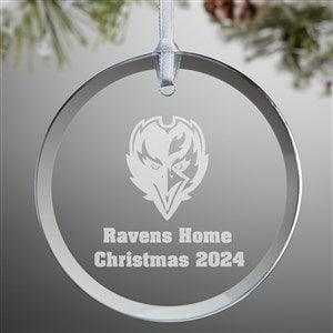 NFL Baltimore Ravens Personalized Glass Ornament - 33707