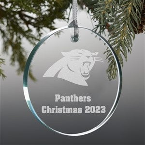 NFL Carolina Panthers Personalized Ornament - 1 Sided Glossy