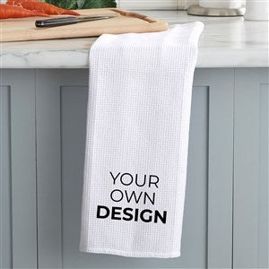 Design Your Own Personalized Waffle Weave Kitchen Towel - 33757-W