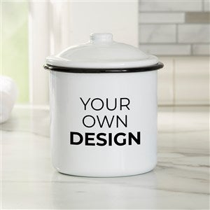 Design Your Own Personalized Small Enamel Canister - 33759