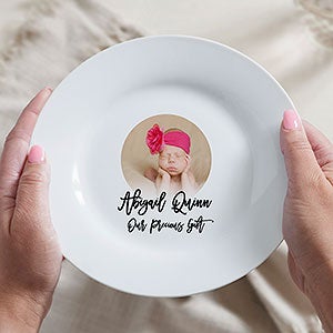 Baby Photo Message Personalized Plate - 33797