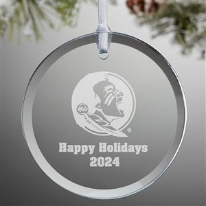 NCAA Florida State Seminoles Personalized Glass Ornament - 33851