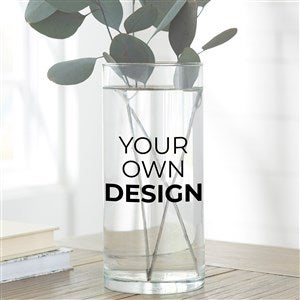 Design Your Own Personalized Cylinder Glass Flower Vase - 33906