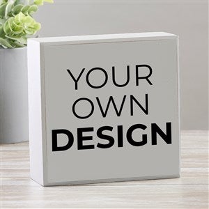 Design Your Own Personalized Shelf Block- Grey - 33908-GR