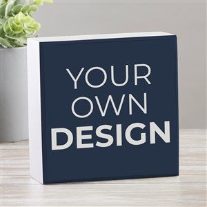 Design Your Own Personalized Shelf Block- Navy Blue - 33908-NB