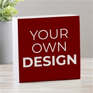 Design Your Own Personalized Shelf Block- Burgundy - 33908-BU