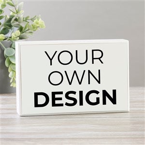 Design Your Own Personalized Rectangle Shelf Blocks- White - 33909-W