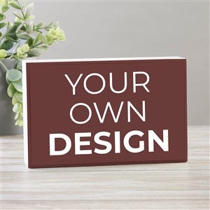 Design Your Own Personalized Rectangle Shelf Blocks- Brown - 33909-BR