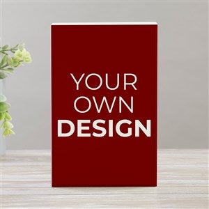 Design Your Own Personalized Rectangle Shelf Blocks- Burgundy - 33909-BU