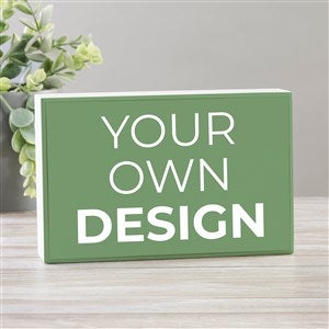 Design Your Own Personalized Rectangle Shelf Blocks- Sage Green - 33909-SG