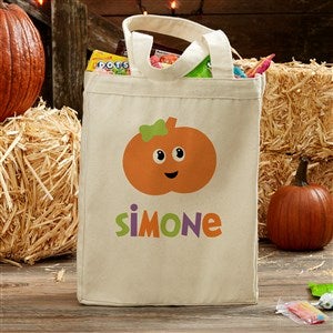 Halloween Character Personalized Canvas Tote Bag- 14 x 10 - 33943-S